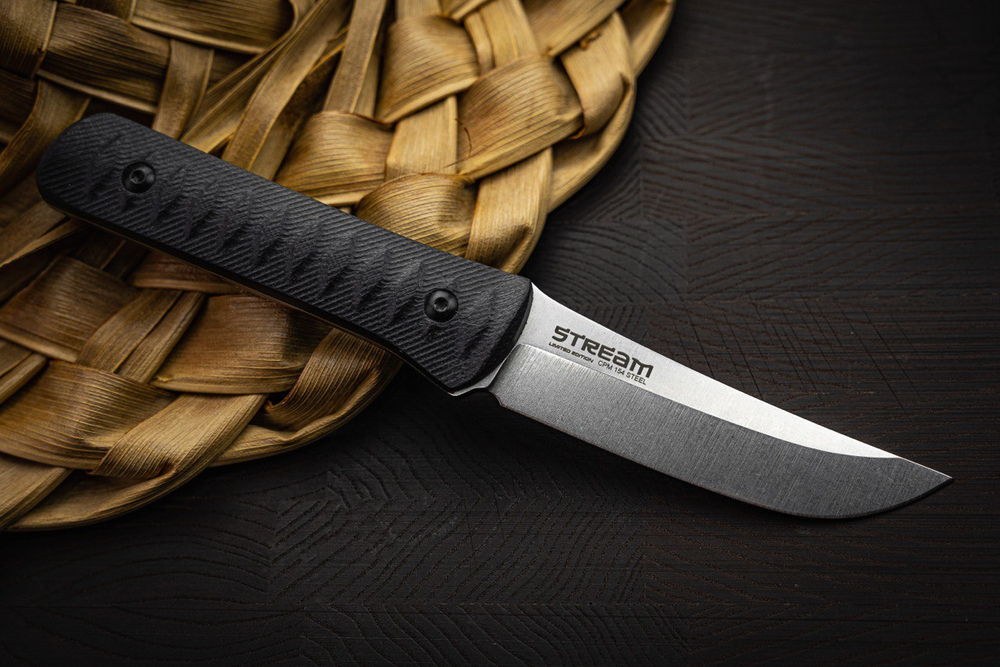 Туристический нож Stream CPM 154 StoneWash Limited Edition