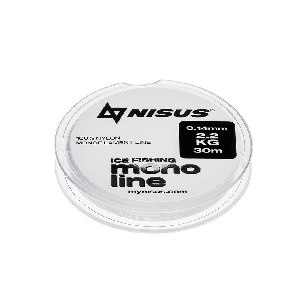 Леска MONOLINE ICE FISHING 0,14mm/30m Nylon Transparent (N-MIF-014-30) Nisus