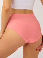 Гладкие бесшовные высокие трусики (Размер: L) (Цвет: телесный)