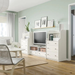 Шкаф для ТВ - IKEA HAUGA, 116x46x277см, белый, ХАУГА ИКЕА