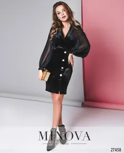 Платье 8601-черный Minova