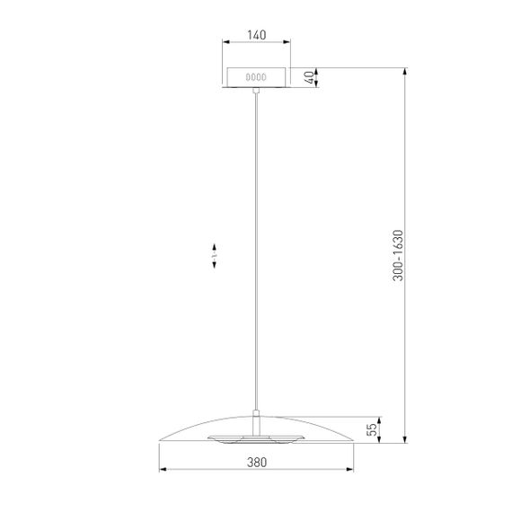 Подвесной светодиодный светильник Eurosvet Kontur 90328/1 черный