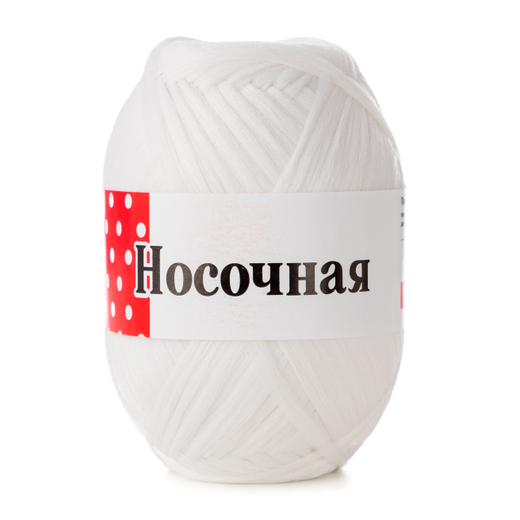 Носочная добавка Мастерица, п/п 100 %, 50 гр, 200 м, белый
