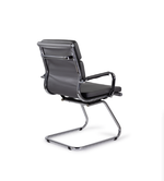 Кресло Кайман Трио СН-303 Софт, низкая спинка, полозья хром, экокожа Santorini