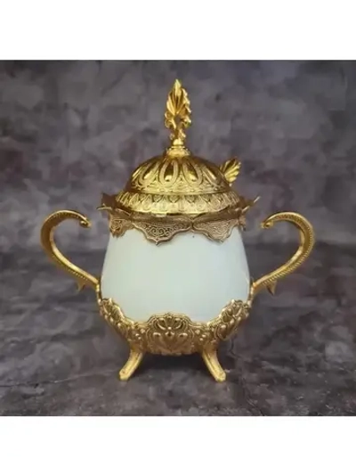 Сахарница керамическая с ложкой