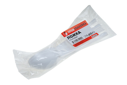 Ложка одноразовая столовая белая 10шт/уп. цена за уп. 2318