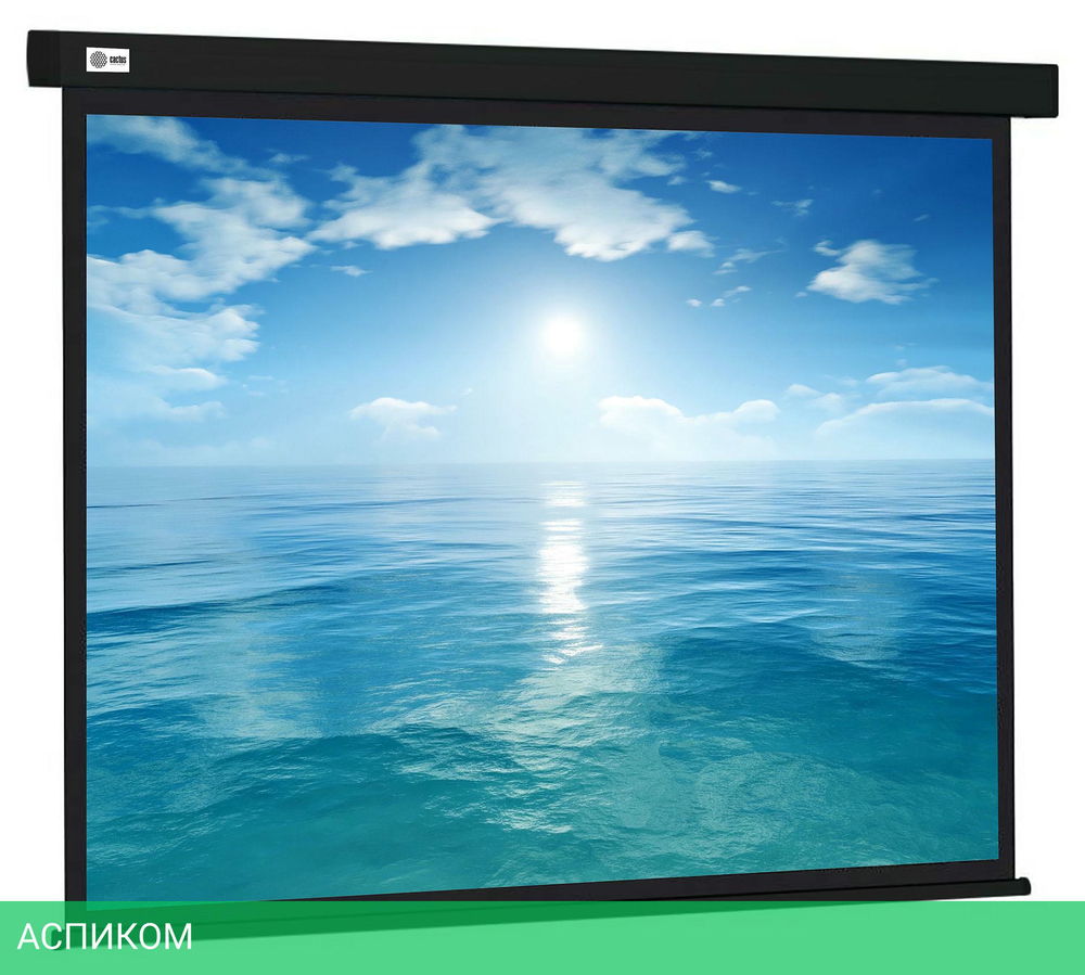 Проекционный экран Cactus CS-PSW-104X186-BK черный