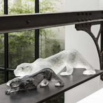 Статуэтка Lalique Zeila Panther Grey, 21 см