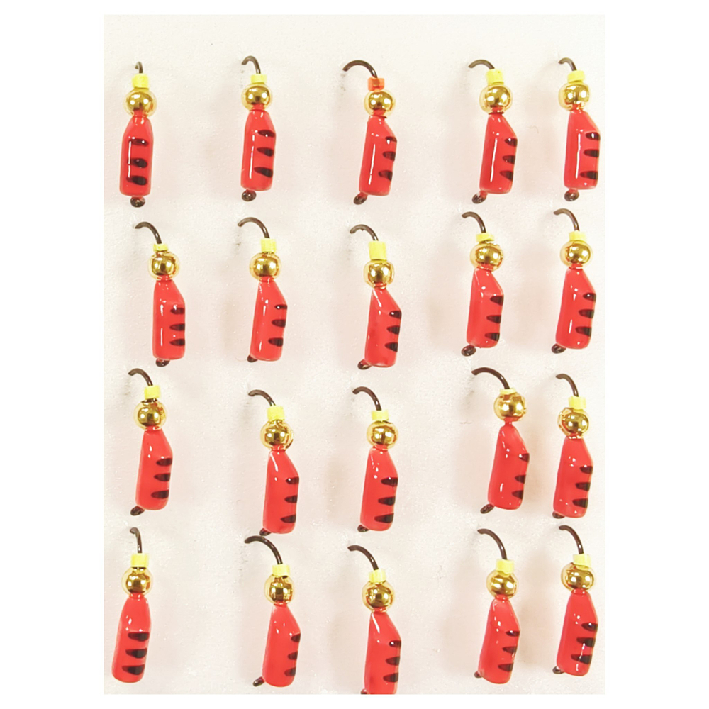 Мормышки Столбик d 3мм. 0.85гр. Вольфрам. Латунный шар. Ультра (набор 20 штук)