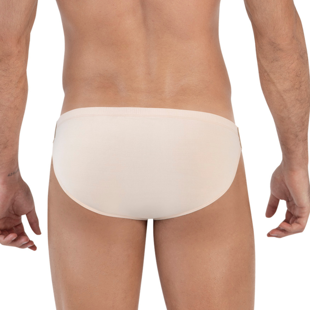 Мужские трусы слипы бежевые Clever Moda SECURE BRIEF 163104