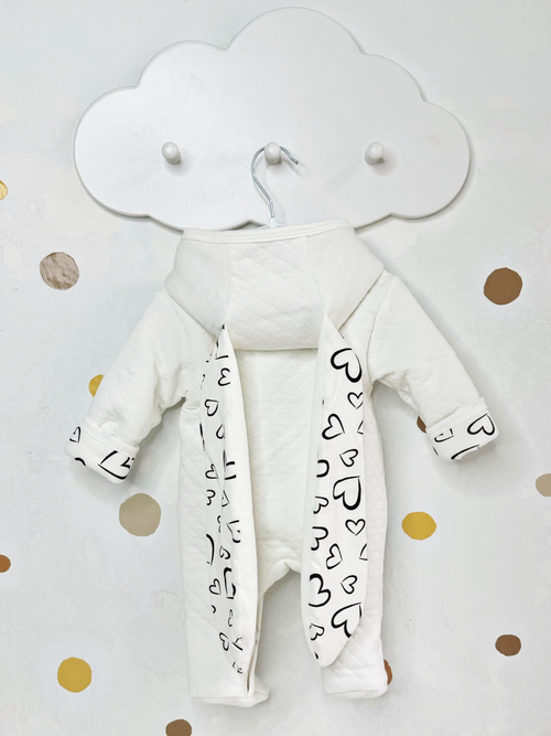 Комбинезон с ушками (Сердца) (без утеплителя)