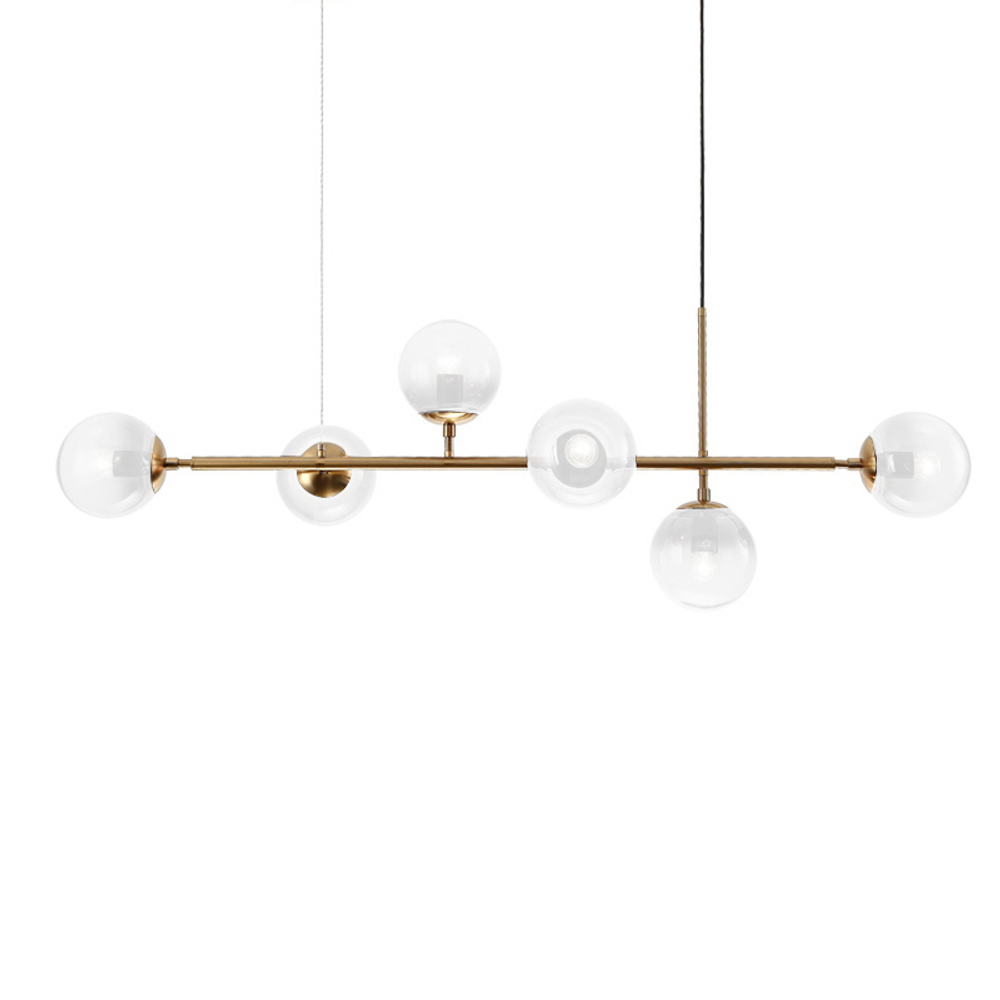 Pendant design lamp  (Gold/Clear)Tibodu