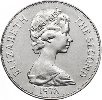 1  крона 1978 Тристан-да-Кунья «25 лет коронации Королевы Елизаветы II»