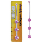 Анальная цепочка из шариков Slim Jelly Anal Beads (15 см , фиолетовый) (Цвет: фиолетовый)