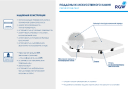 Душевой поддон трапеция RGW ST/T-W Белый