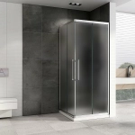 Душевой уголок ABBER Schwarzer Diamant AG02090MH 90x90 стекло матовое/профиль хром