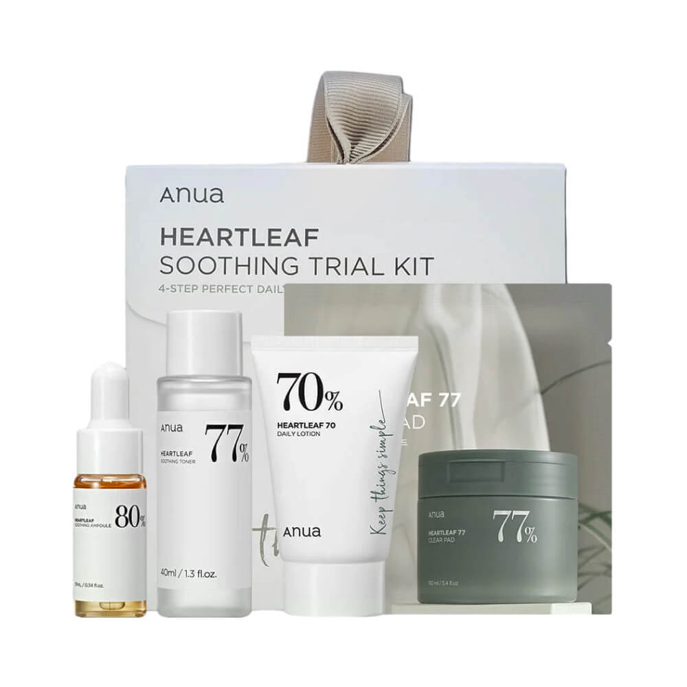 Anua Heartleaf Soothing Trial Kit - Набор для базового ухода за кожей