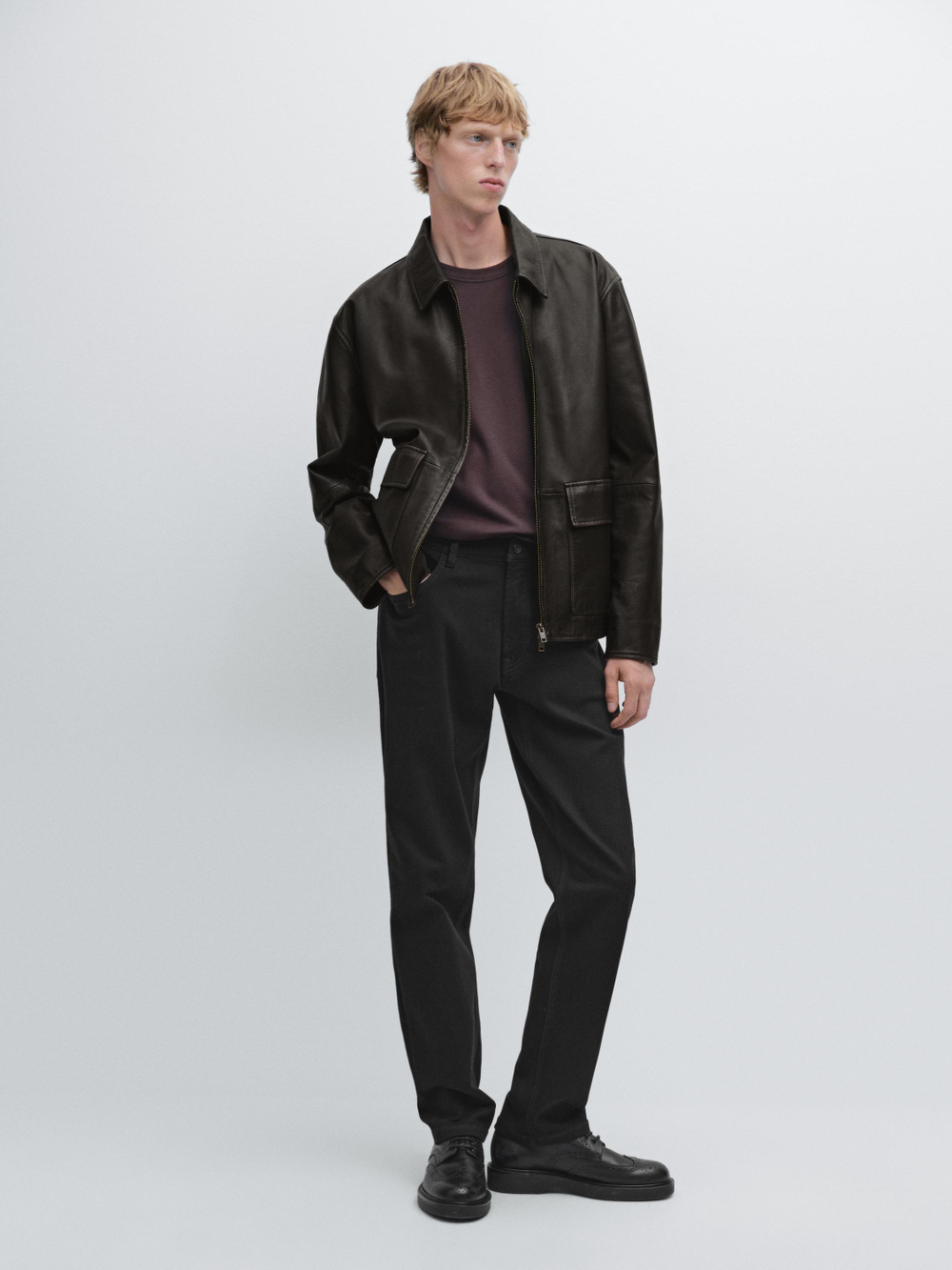 Massimo Dutti Зауженные джинсы, черный