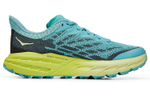 HOKA ONE ONE Speedgoat 5 fashion and comfortable fabric synthetic leather shock absorption, non-slip, wear-resistant, breathable, lightweight, low-top cross-country running shoes women's lake blue