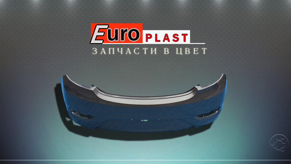 Задний бампер хэтчбек черный Hyundai Solaris 2010-2014