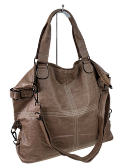 Женская сумка тоут из искусственной кожи, цвет коричневый