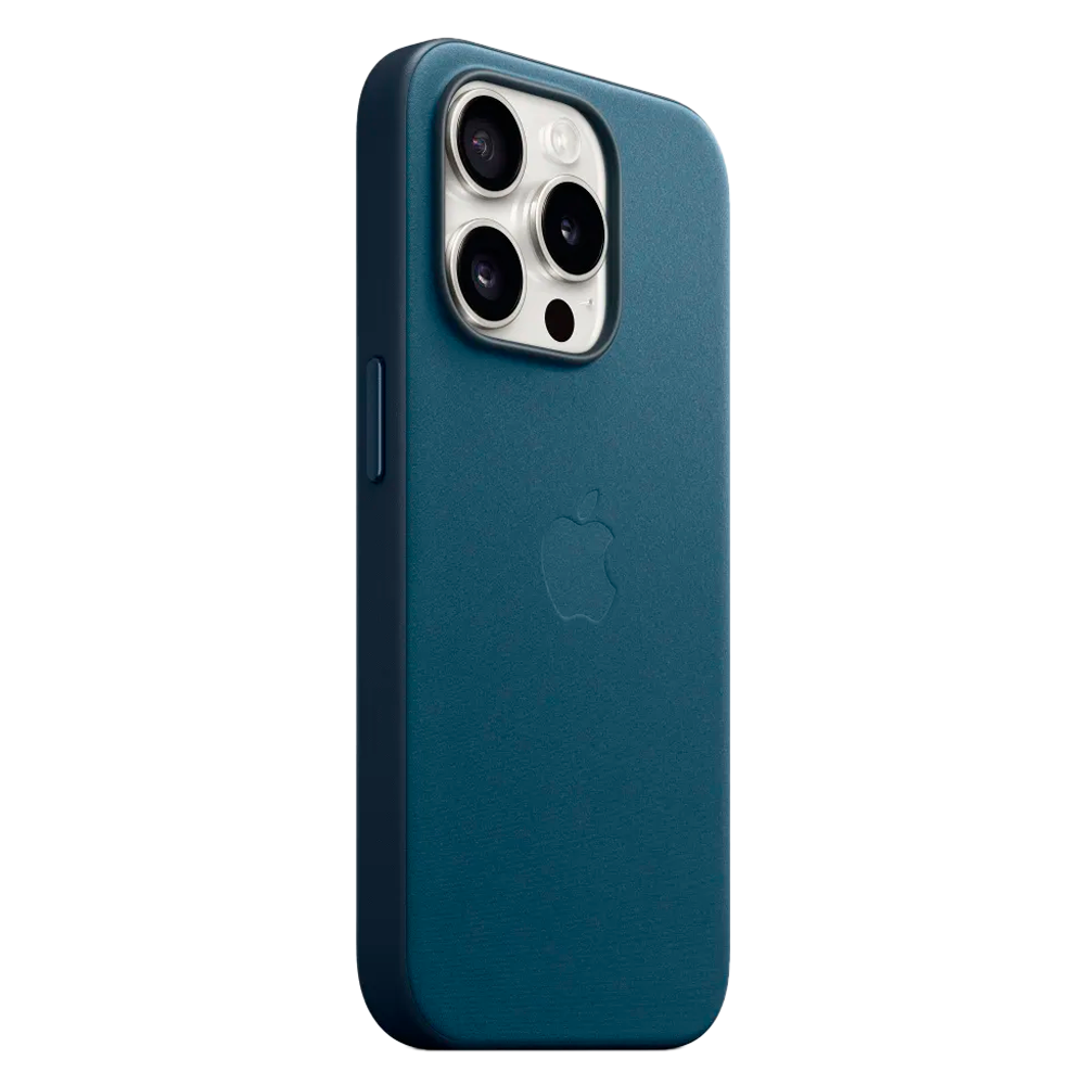 Тканевый чехол с поддержкой MagSafe Apple FineWoven Case для iPhone 15 Pro, Pacific Blue (Тихоокеанский синий)