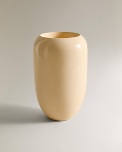 Zara Home Ваза из керамики, цвет бежевый, 22 см