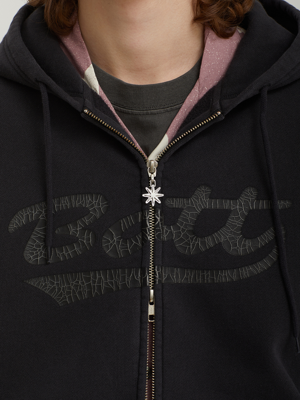 Мужская Толстовка Washed Script Logo Zip