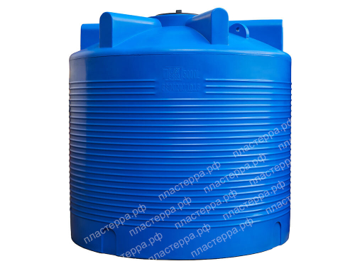 Емкость цилиндрическая Пластерра PT VL 5000 л. (5500 л.) вертикальный (2000x2000x1980см;синий) - арт.560123