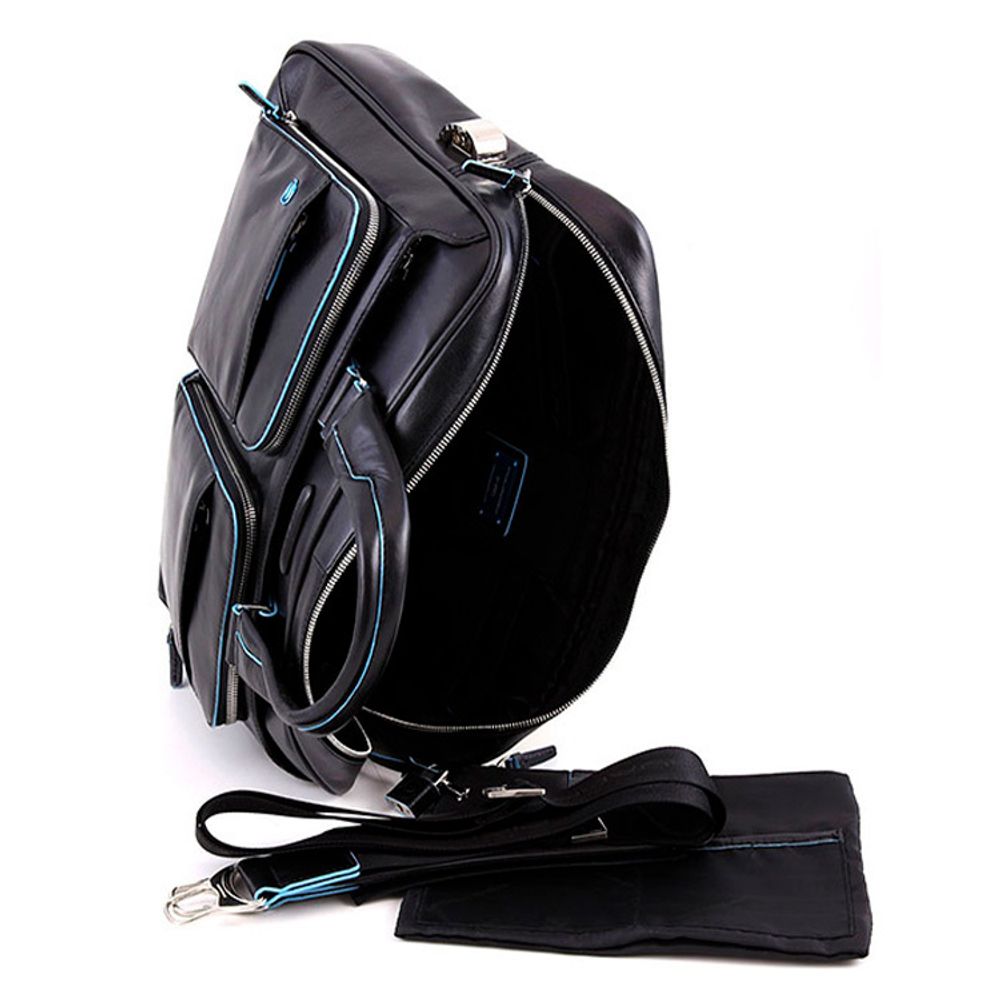 Сумка мужская Piquadro Blue Square черная телячья кожа (CA2849B2/N) 4