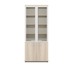 Шкаф высокий со стеклом в раме ГРАНД