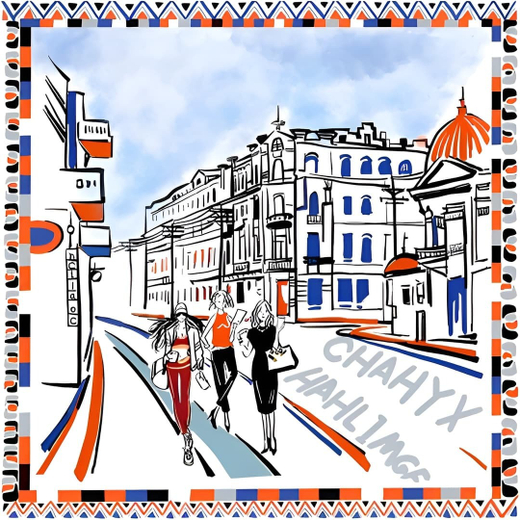 Платок 65x65 см AV-AM045