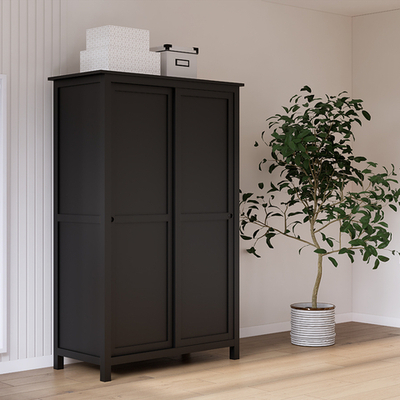 Шкаф Хемнэс/Кымор, 120х197х59см, черный