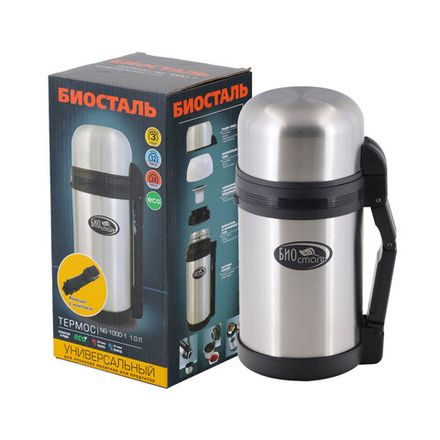 Термос &quot;Биосталь&quot; универсальный, 1,0 л/12/