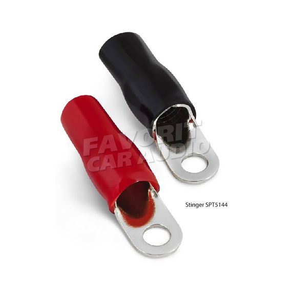 Клемма силовая Stinger SPT5144/8144 Red/Black 4GA КОЛЬЦО (комплект 4 шт.)