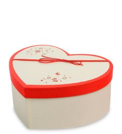 WF-93/2-B Коробка «Сердце» цв.беж./красн.