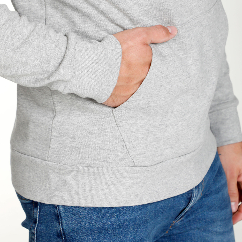 Мужская кофта теннисная Tennis-Point Basic Hoody Men - Lightgrey, White