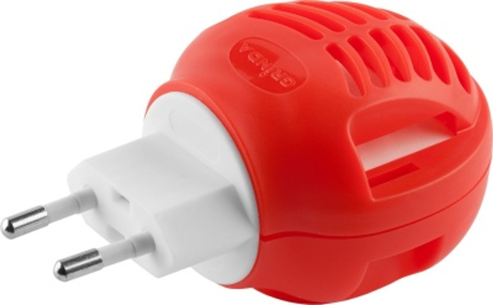 Фумигатор GRINDA для использования с жидкостью и пластинами, поворотная вилка (8шт/уп)