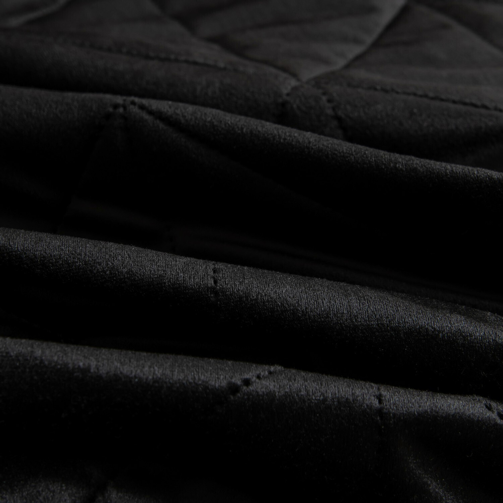 Велюровое покрывало в клетку OVL047