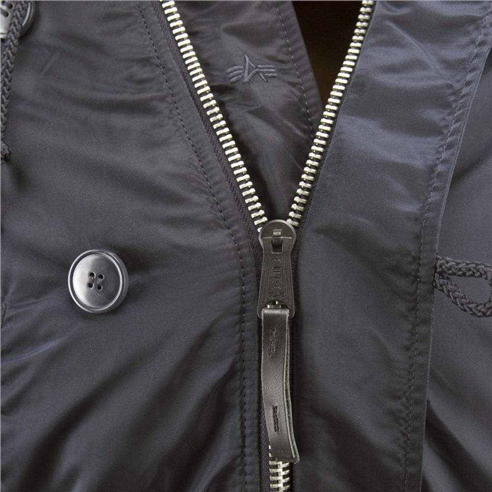 Куртка Аляска Alpha Slim Fit N-3B (стальной синий - steel blue)