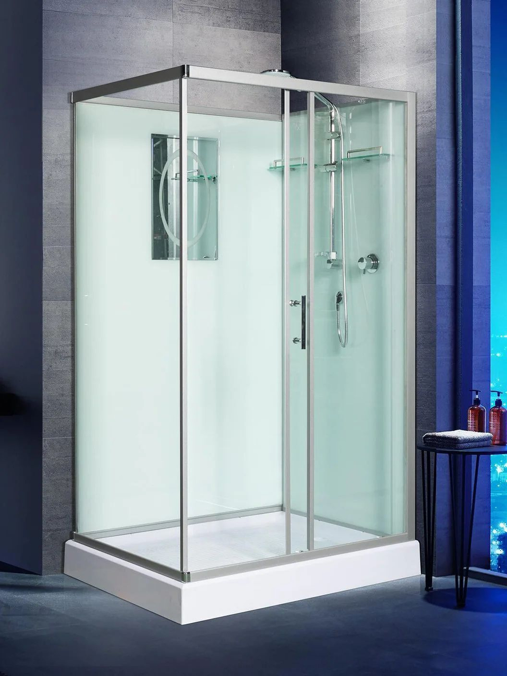 Душевая кабина WeltWasser  WW500 LAINE 1211 120х90 см,  прозрачное стекло, поддон низкий