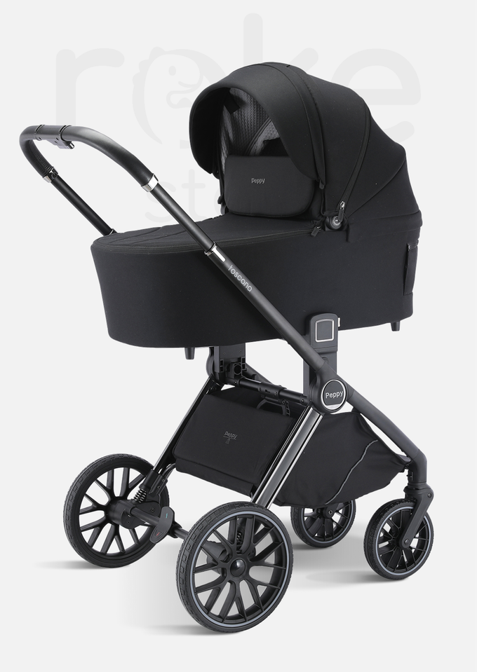 Peppy Коляска детская Toscana 2 в 1 Black (черный)