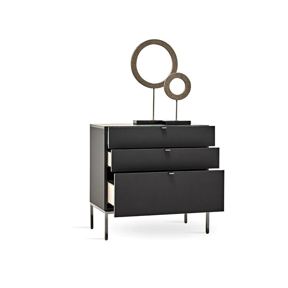 Комод с 3 ящиками черный ENZA HOME LEGATO EH59519