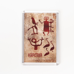 Акриловый магнит «Петроглифы» прямоугольный