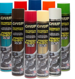 Полироль торпеды спрей CityUP CA-840 Бриллиант 750мл - Французский парфюм