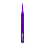 Пинцет прямой  Enigma (Purple, фиолетовый) с ручной заточкой extra-sharp