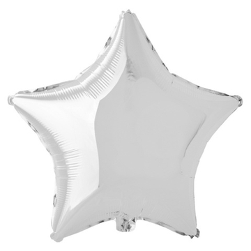 Фольгированная фигура, звезда, 18"/46СМ Металлик Silver