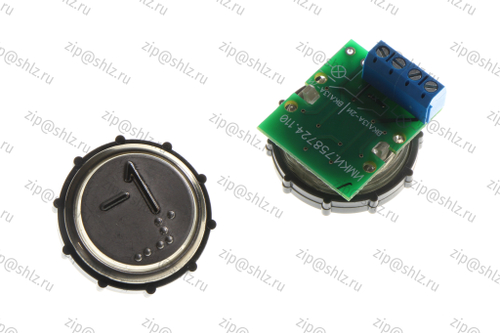 Кнопка (кнопочный модуль) ВКЛ13А-2-4П "-1 этаж", круглая, красная подсветка, с кодом Брайля