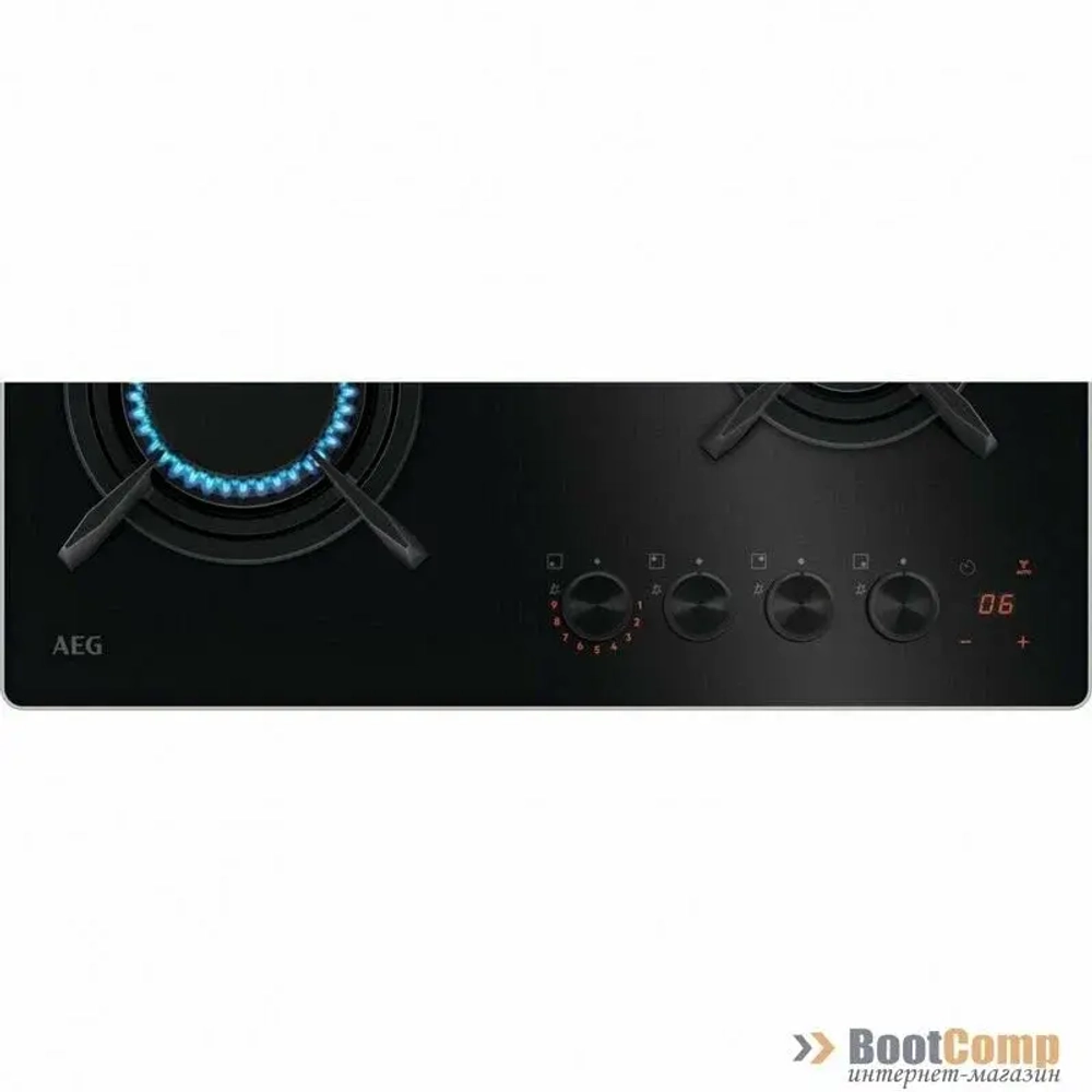 Встраиваемая газовая варочная панель AEG HKB64453NB