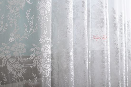 Тюль Адель-2 матовый батист (молочный)